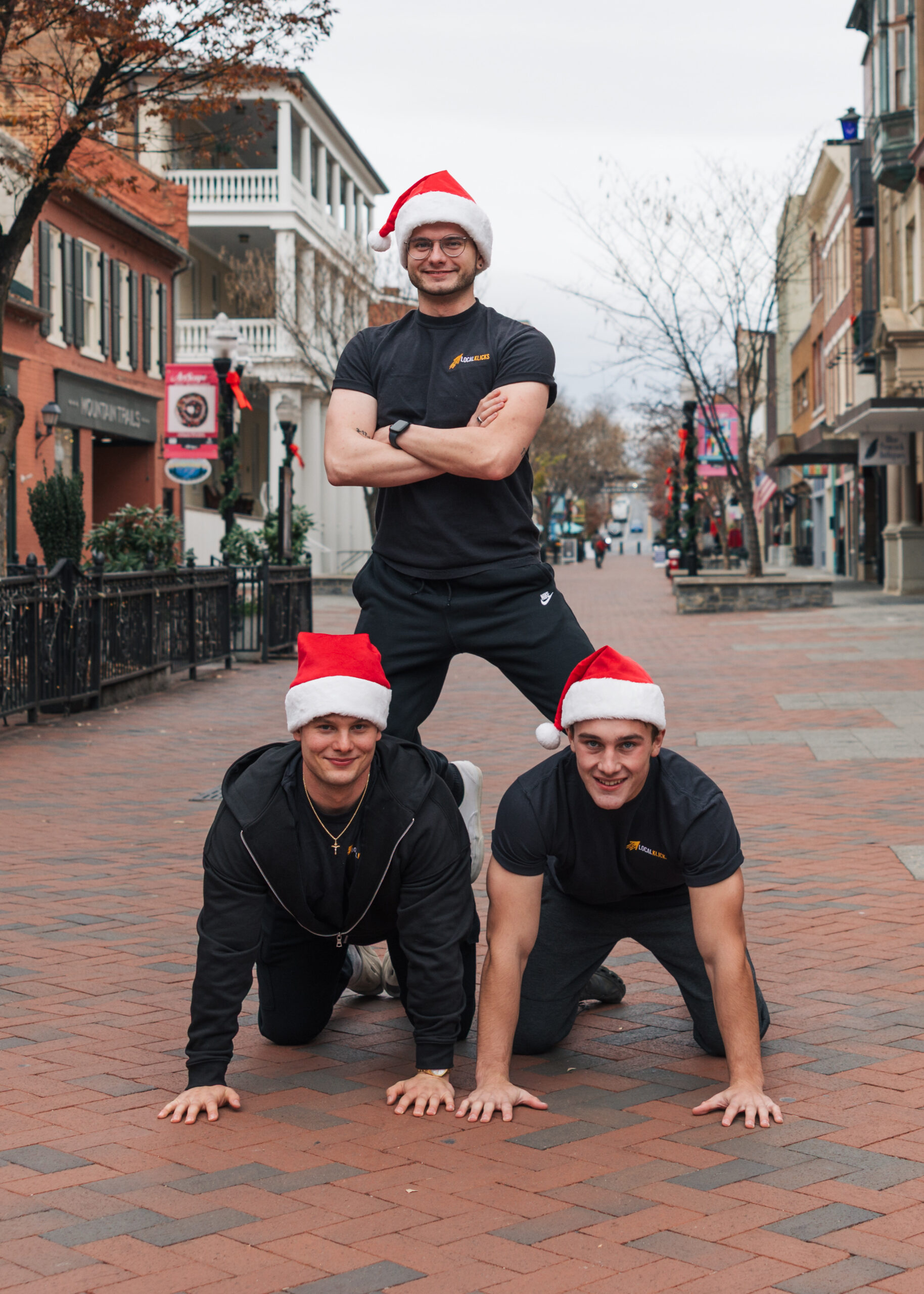 Zack, Sean and Justin from Local Klicks on the Loudoun Street walking mall in Winchester, VA