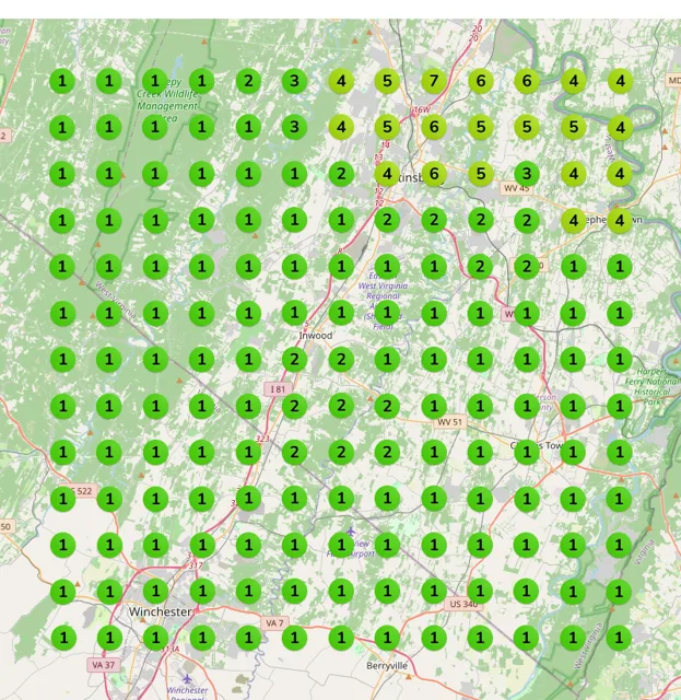 Thompson's Pressure Washing map pack ranking after
